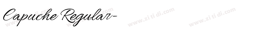 Capuche Regular字体转换 Capuche Regular字体转换